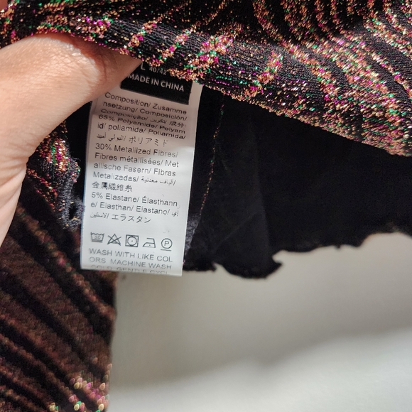 SHEIN Glitter Crop Top Size Large - Picture 7 of 8